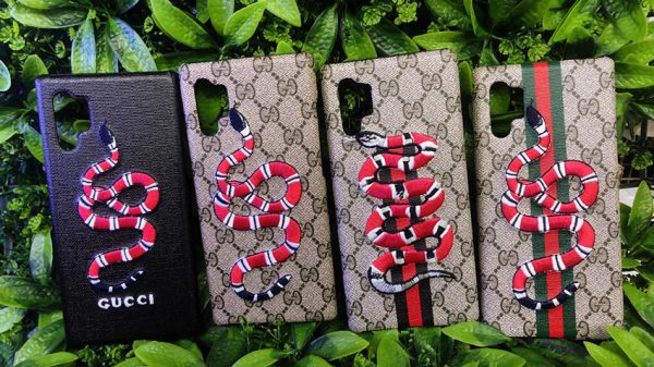 เคส Galaxy Note10+ | Note10 Gucci ลายงู เคสหนัง ปักลาย สวย หรู