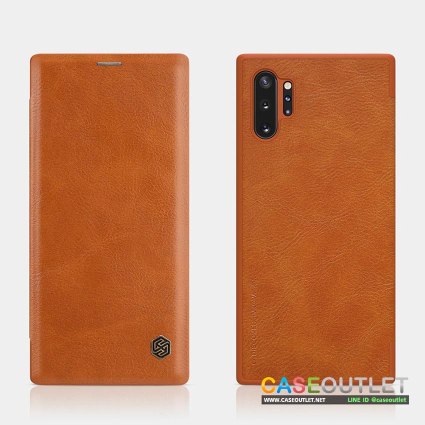 เคส Galaxy Note10plus Note10+ Note 10 ฝาพับหนัง Nillkin รุ่น QIN