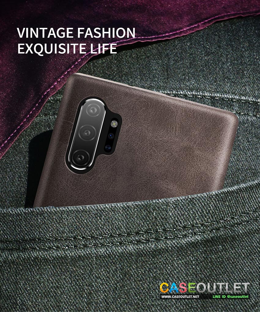 เคส Galaxy Note10+ | Note10plus | Note10 X-level หนังฟอก vintage วินเทจ