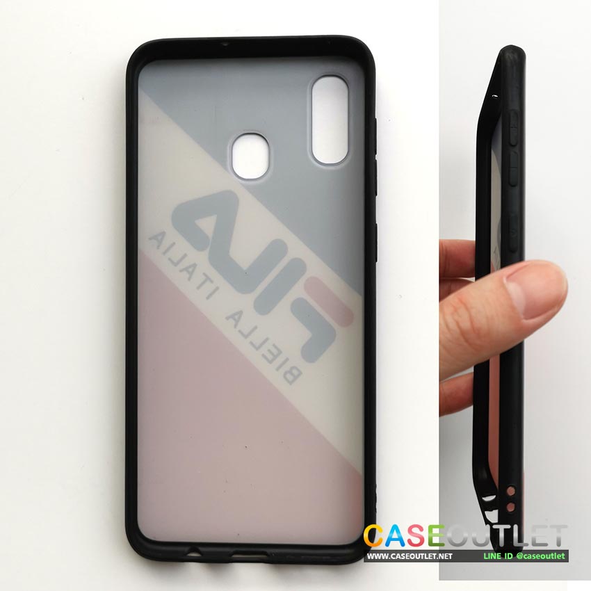 เคส Galaxy A20 | A30 พร้อมฟิล์มกระจกหน้า ลาย Fila ป้องกัน 360องศา