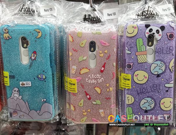 เคส Oppo Reno10x กากเพชร ลายการ์ตูน