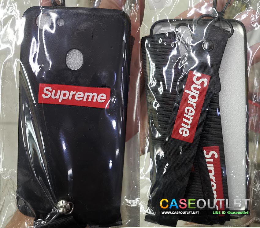 เคส Oppo F5 TPU Supreme พร้อมสายคล้องมือ คล้องคอ