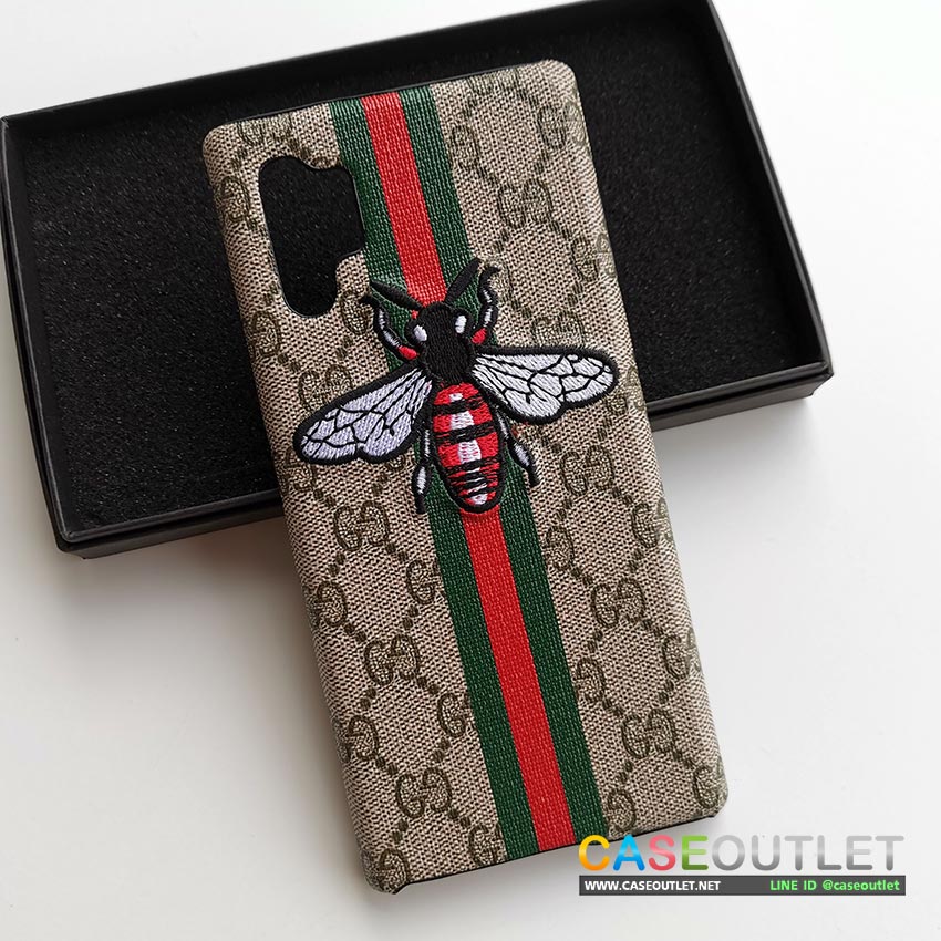 เคส Galaxy Note10+ | Note10  Gucci ลายผึ้ง เคสหนัง ปักลาย สวย หรู