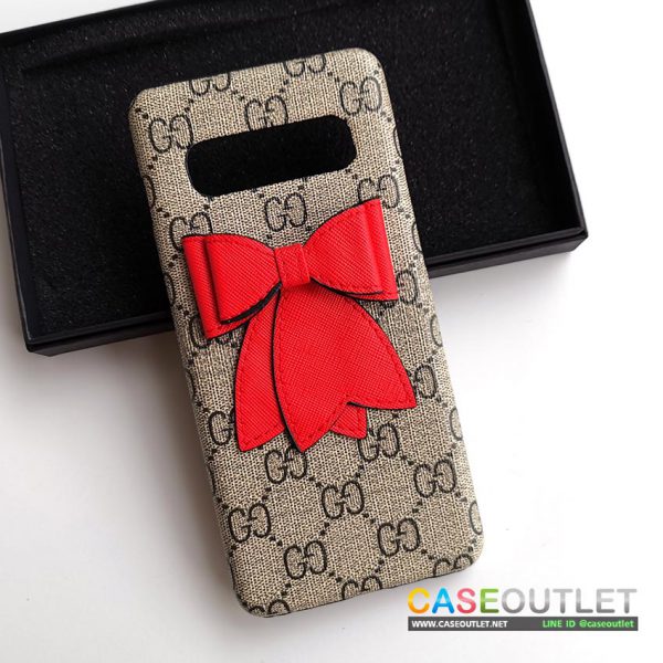 เคส Galaxy S10+ S10plus Gucci หนัง ประดับโบว์