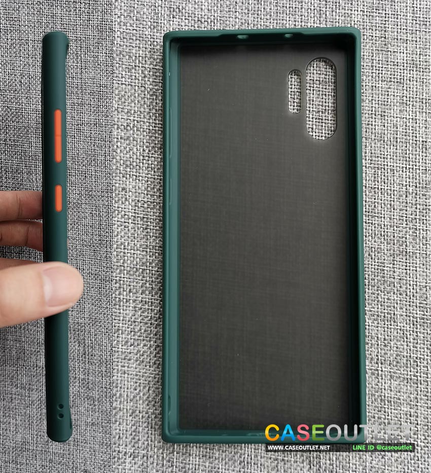 เคส Note10+ | Note10 TPU ขอบสี โชว์หลัง ด้านไม่เป็นรอยนิ้ว