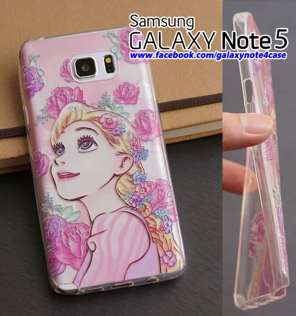 เคส Galaxy Note5 TPU ใส สกรีนลาย เจ้าหญิง