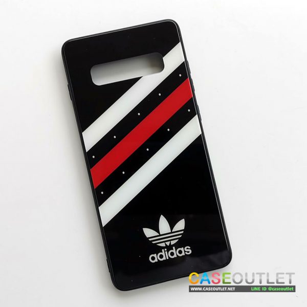 เคส Galaxy S10+ S10 plus Adidas หลังกระจก ขอบยาง