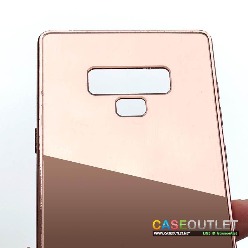 เคส Note9 หลังกระจกเงา Rosegold