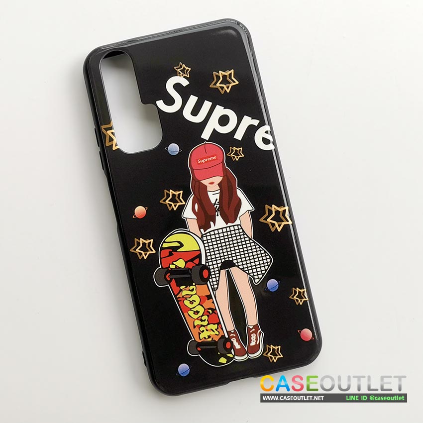 เคส Huawei Nova5t 'Nova 5t' สกรีนลาย การ์ตูน Supreme ขอบยาง ผิวเงา