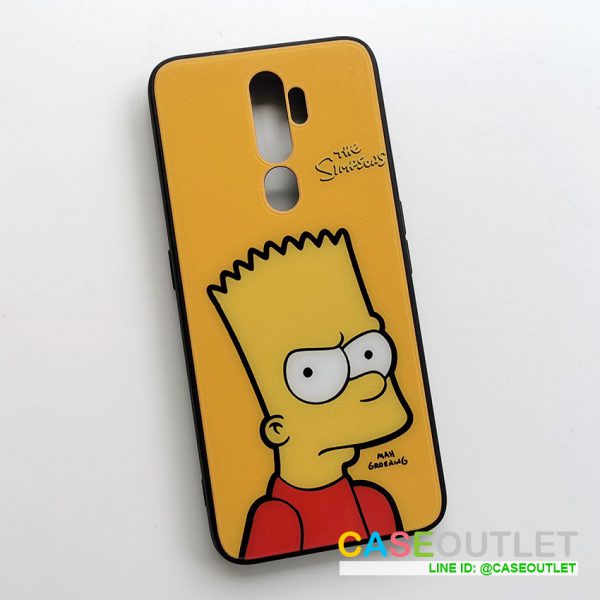 เคส Oppo A9 2020 Simpson ซิมสัน หลังกระจก ขอบยาง