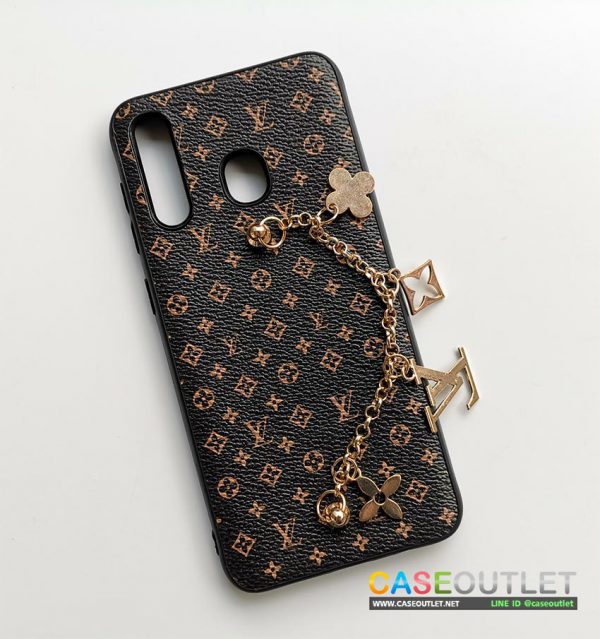 เคส samsung A10s Louis LV หลุยส์ หนัง ขอบยาง พร้อมจี้ห้อย