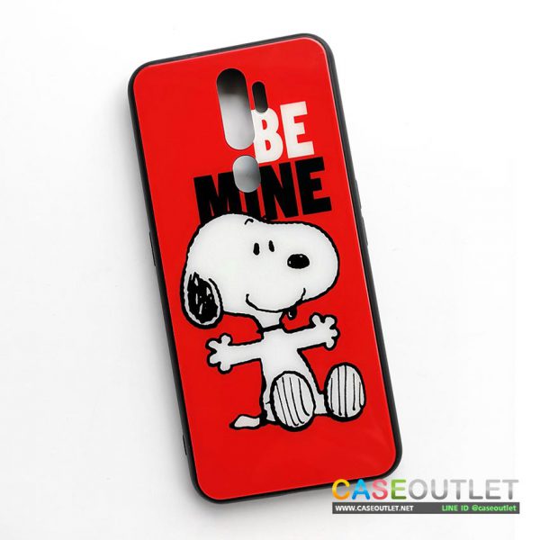 เคส A9 2020 | A5 2020 Snoopy สนูปปี้ หลังกระจก ขอบยาง