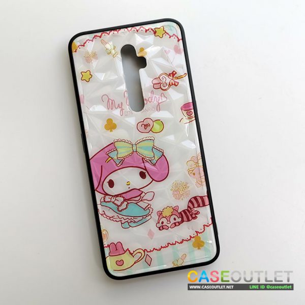 เคส Reno 2F reno2f 3D ลาย My Melody มายเมโลดี้ diamond cut 3มิติ