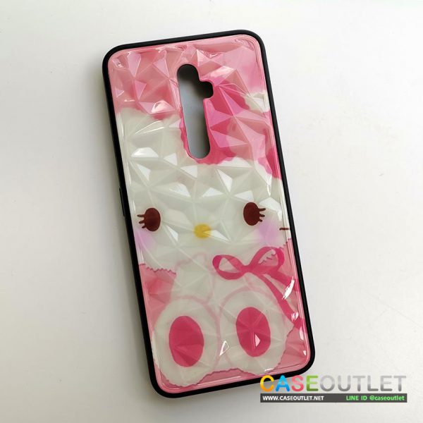 เคส Reno 2F reno2f 3D ลาย Kitty คิตตี้ diamond cut 3มิติ