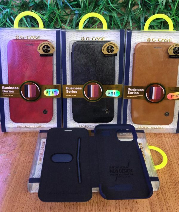 เคส  iphone11 | 11pro | 11pro max  G-case ฝาพับหนังฟอก