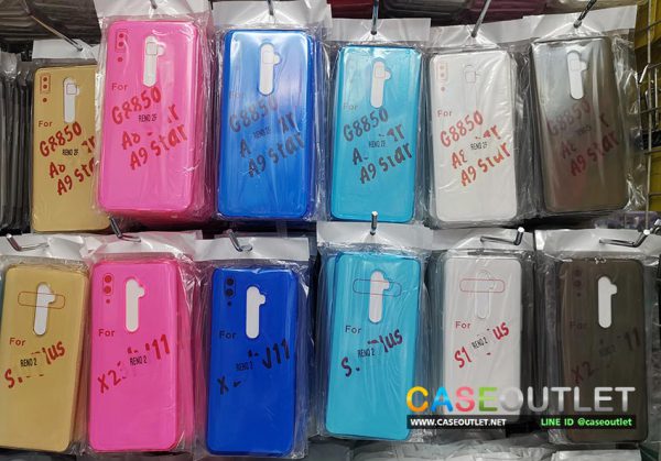 เคส Oppo Reno2 Reno 2F รีโน่2 tpu ใส สีๆ บาง 0.6