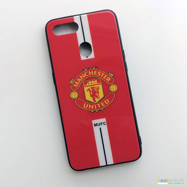 เคส Oppo A5s | A7 | F9 ขอบยาง หลังกระจก กันรอย แมนยู Man U