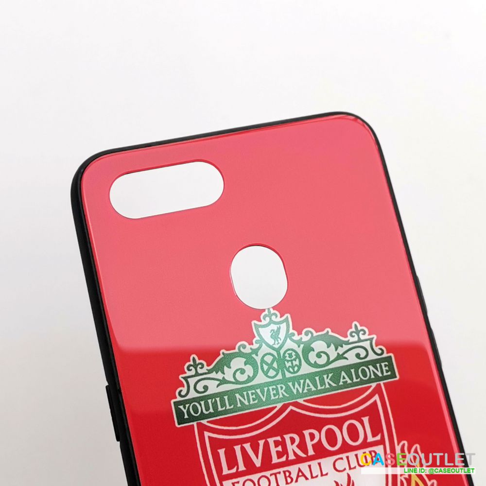 เคส Oppo A5s | F9 | A7 ขอบยาง หลังกระจก กันรอย Liverpool ลิเวอร์พูล