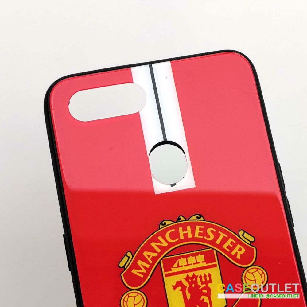 เคส Oppo A5s | A7 | F9 ขอบยาง หลังกระจก กันรอย แมนยู Man U