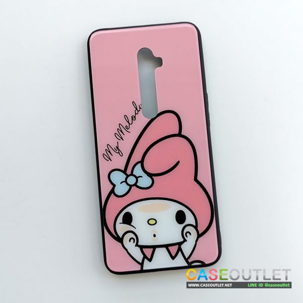 เคส Oppo Reno2 My melody มาเมโลดี้ หลังกระจก ขอบยาง