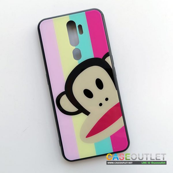 เคส A9 2020 | A5 2020 Paul Frank ลิง พอล แฟรงค์ หลังกระจก ขอบยาง