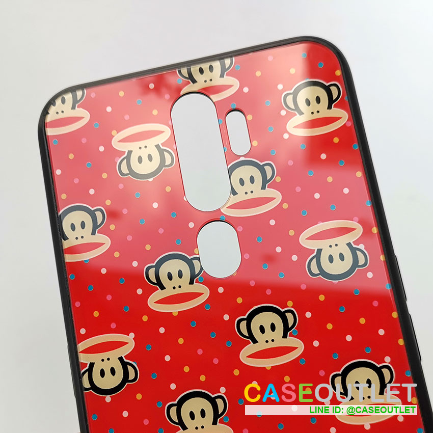 เคส A9 2020 | A5 2020 Paul Frank ลิง พอล แฟรงค์ หลังกระจก ขอบยาง