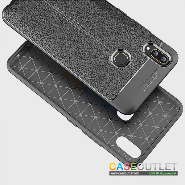 เคส Vivo Y19 TPU ลายหนัง เดินตะเข็บ