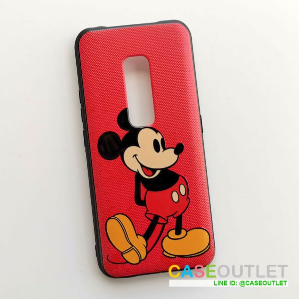 เคส vivo V17pro ขอบยาง ลายผ้า Mickey มิ๊กกี้