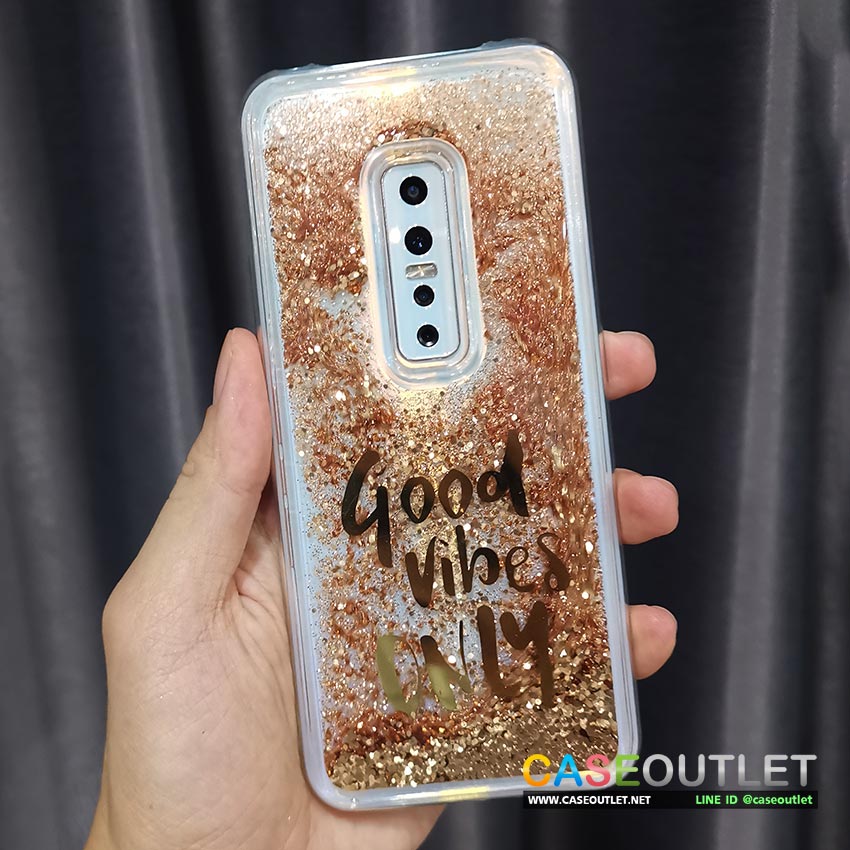 เคส Vivo V17pro V17 pro ตู้น้ำ ตู้ดาว Glister กากเพชร ดาว ไหลได้ ฟรุ้งฟริ้ง