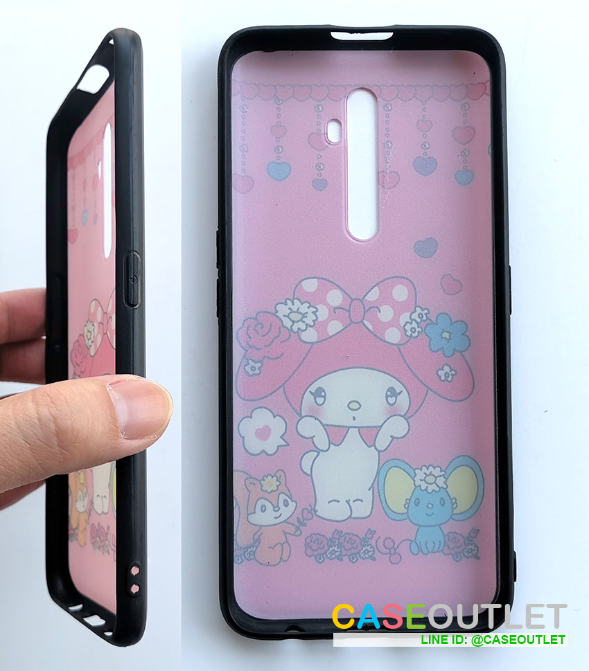 เคส Oppo Reno2F Reno 2F My melody มาเมโลดี้ ขอบยาง