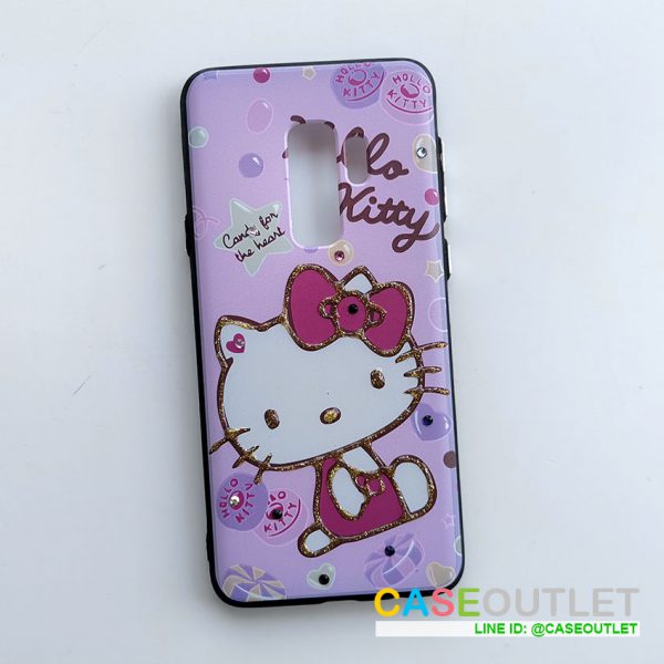 เคส Galaxy S9plus s9+ Kitty คิตตี้ ประดับเพชร ขอบยาง