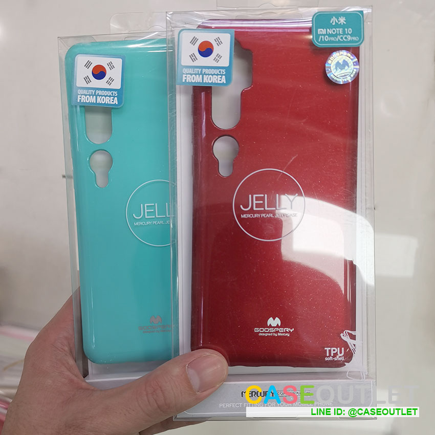 เคส Xiaomi Mi Note10 TPU jelly Goospery ของแท้