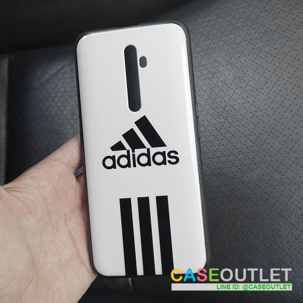 เคส Oppo Reno2F Reno 2F ลาย Adidas หลังแข็ง ขอบยาง ใส่บาง เบา