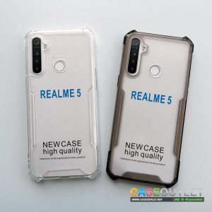 เคส Realme5 | Realme 5i | 5S | C3 หลังแข็ง ใส ขอบยาง เสริมมุม Airbag กันกระแทก