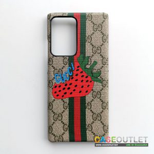 เคส Samsung Galaxy Note20 Ultra Note20ultra หนัง แบรนเนม Gucci กุชชี่ สตอเบอรี่