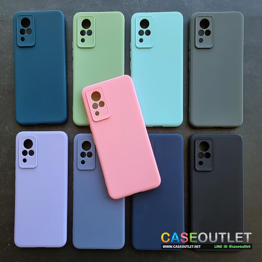 เคส Vivo V21 5G 2021 ใหม่ TPU สีพาสเทล สีด้าน ใส่บาง ลดรอยนิ้ว กันกล้อง เคสใส่ป้องกันรอบเครื่อง บาง