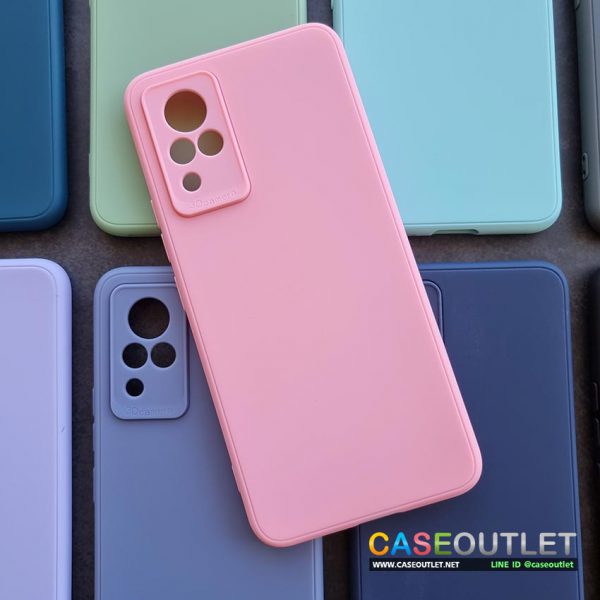 เคส Vivo V21 5G 2021 ใหม่ TPU สีพาสเทล สีด้าน ใส่บาง ลดรอยนิ้ว กันกล้อง เคสใส่ป้องกันรอบเครื่อง บาง