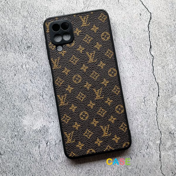 เคส Samsung Galaxy A12 Louis LV หลุยส์ monogram หนัง ขอบยาง